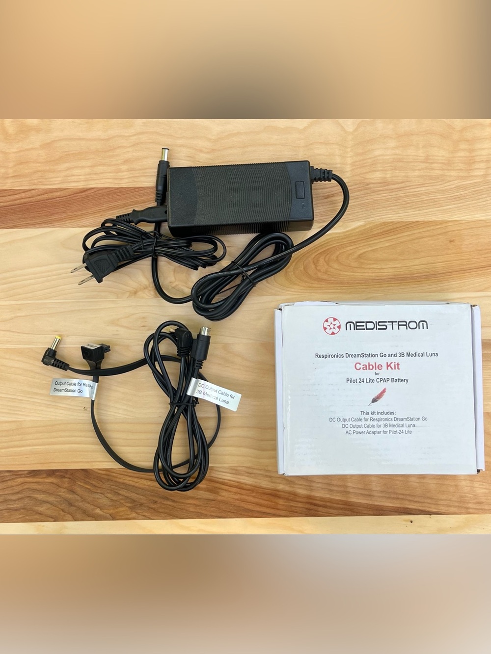 NEW Medistrom Pilot-24 Lite CPAP Cable Kit — DreamStation Go / 3B Luna